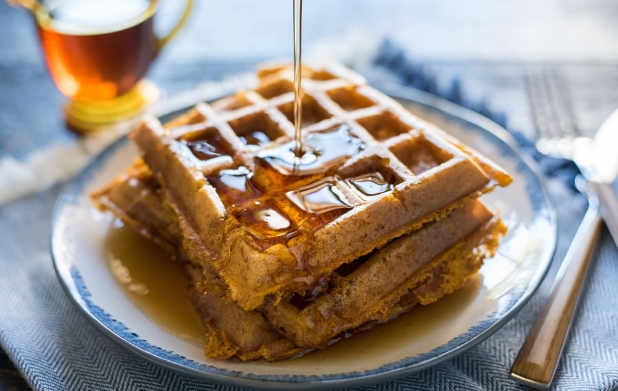 Easy Pumpkin Waffles With Bisquick