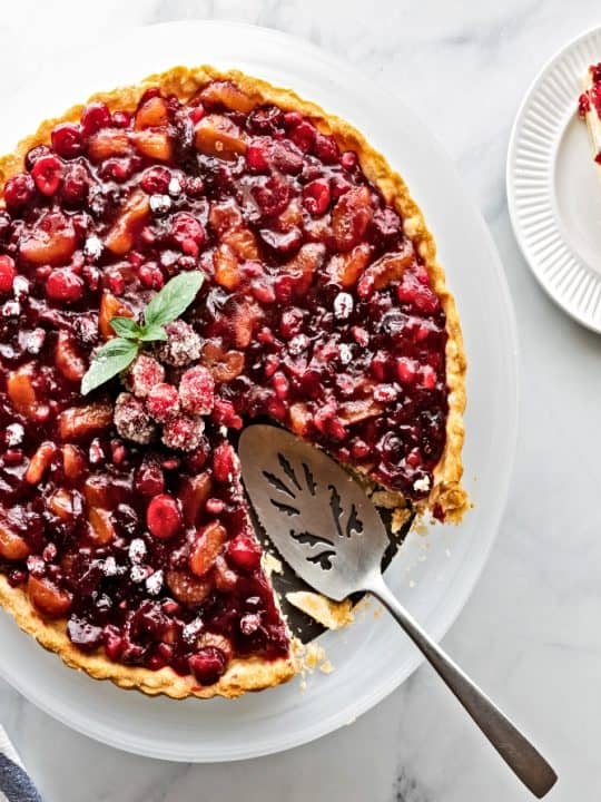 Easy Cranberry Custard Pie